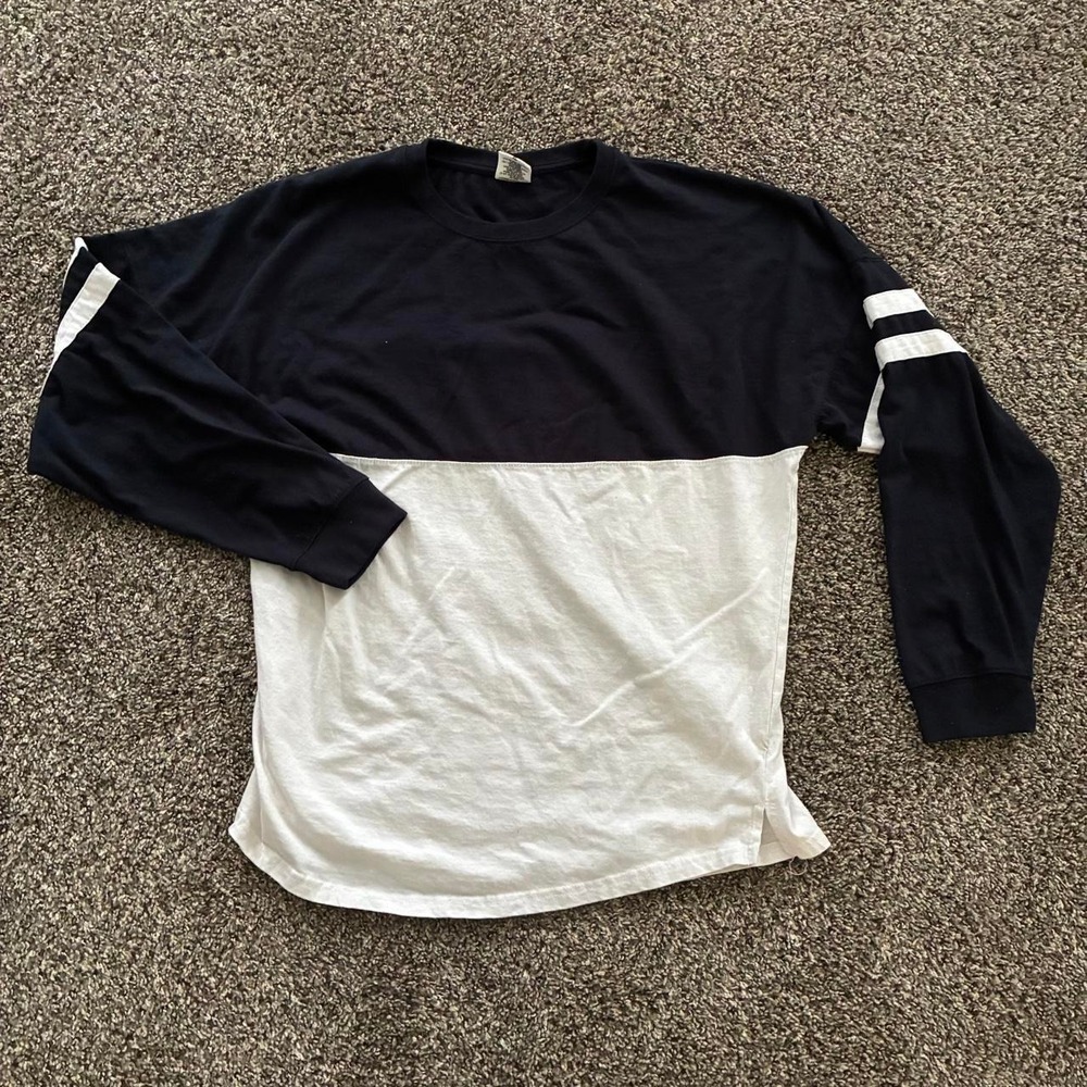 Pressbox Men's XL Blue Long Sleeve Rugby Shirt T-Shirt